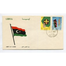BOY SCOUT LIBIA 1964 SERIE COMPLETA DE ESTAMPILLAS SCOUTS EN CARTA